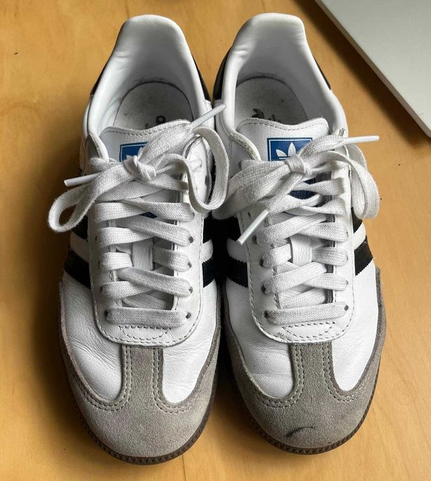 Adidas Samba dama 37 1/3 alb cu negru