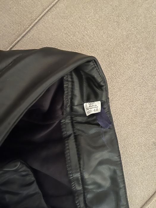 Юбка кожанная длина миди