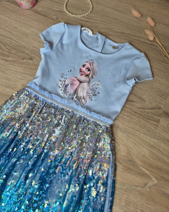 Рокля за момиче H&M с Елза 122/128 см