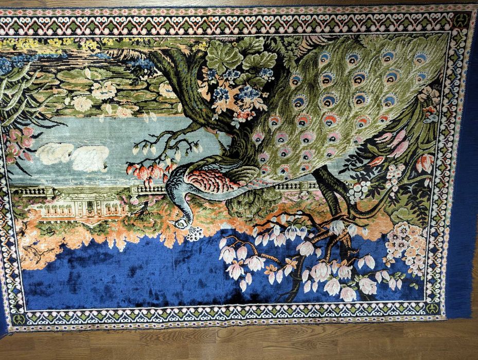 Carpete VINTAGE no, mari, imagine PĂUN si Rapire din serai