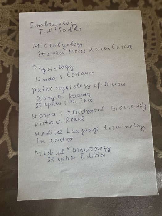 Медицински учебници LANGE Pathophysiology of Disease, Jawetz Melnick & Adelbergs Medical Microbiology, Harpers Illustrated Biochemistry и др.