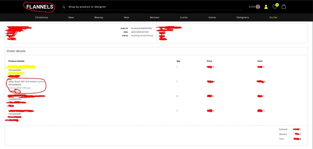 YEEZY 350 Carbon Beluga V2 Reflective size 39 1/3