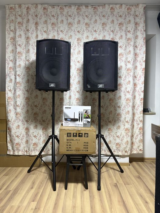 Комплект музыкальной аппаратуры Peavey, Shure