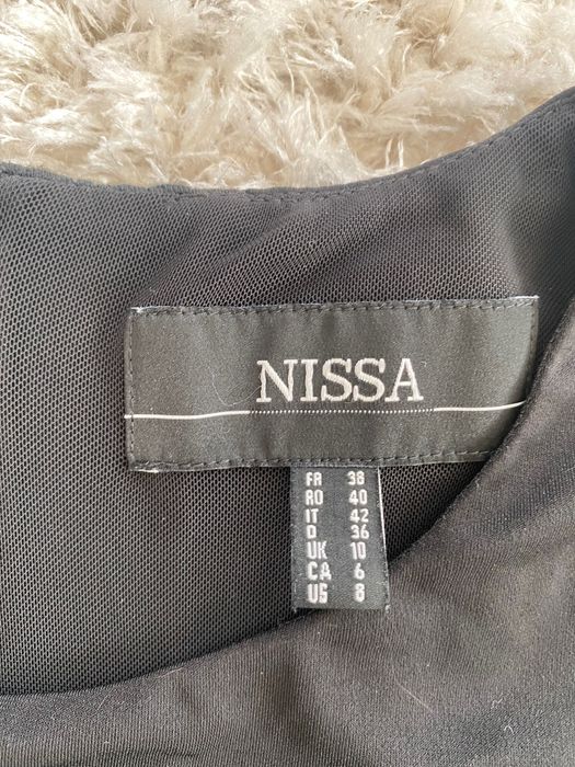 Rochie drapată Nissa neagră 38