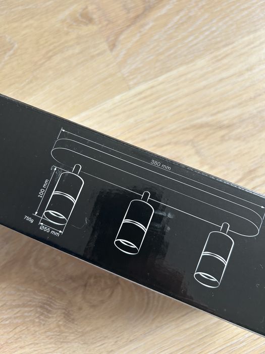 Лампа таван 3 спот лампи бяло