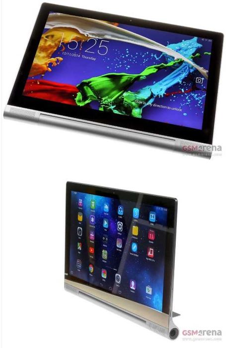 Lenovo Tab 2 Pro 13,3", с мултимедиен проектор и клавиатура.