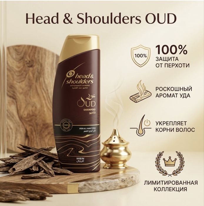 Шампунь Head & Shoulders с ароматом уда (Oud