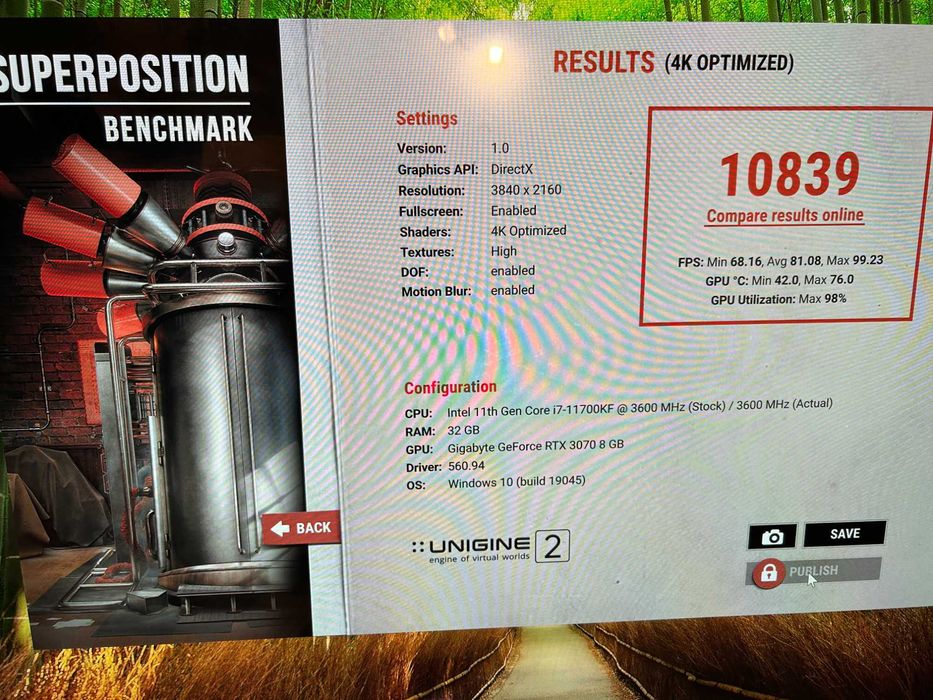 Геймърски i7 11700K/RТX 3070/32Gb рам/Nvme+SSD 2tb/Asus Top RGB