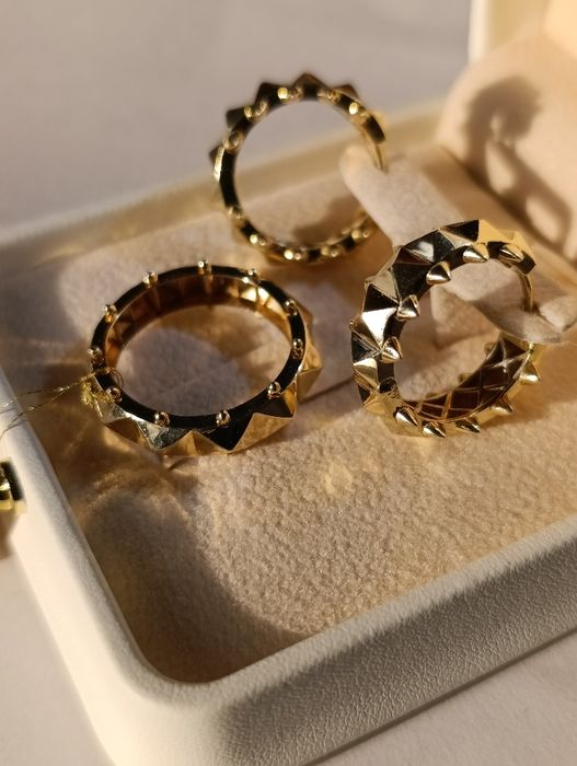 Золотоя комплект картиер клеш  Турецкая изделия проба 585,вес 7,70гр