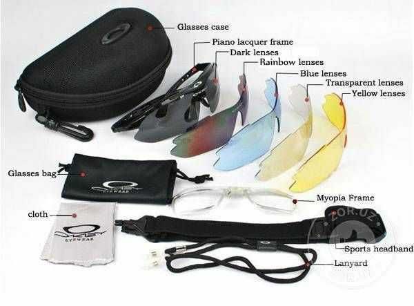 Велосипедные очки Oakley.