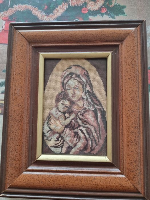 Goblen. Fecioara Maria cu pruncul .7.6/10.9