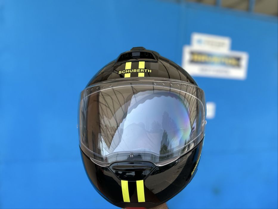 Casca moto SCHUBERTH C4 PRO CARBON black/neon yellow, L