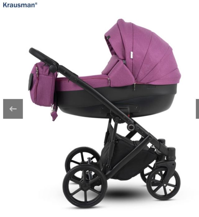 Vând cărucior 3-în-1 Krausman – landou + sport + scoică auto