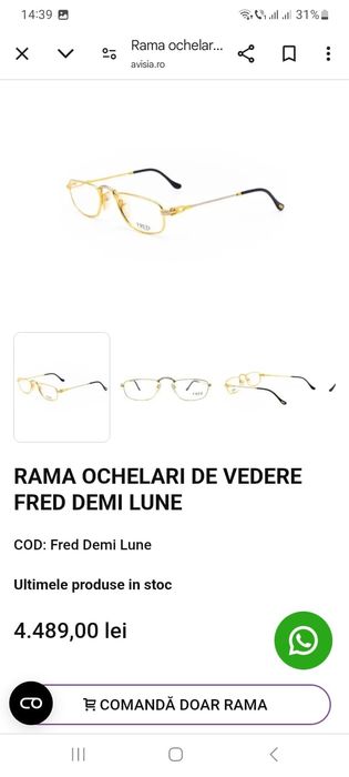 Rame Fred damă, originale,noi