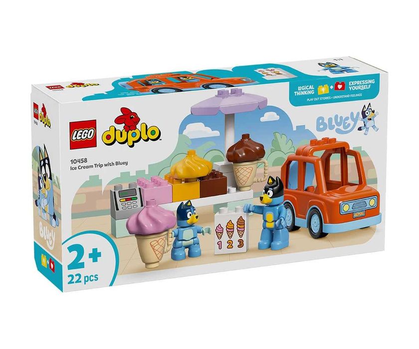 LEGO DUPLO Bluey 10458 - Ice Cream Trip with Bluey / Сладоледено приключение с Блуи