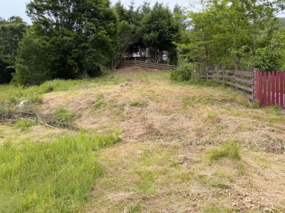 Teren de vânzare – lot împărțit în 3 parcele, ieșire la drum și pârâu