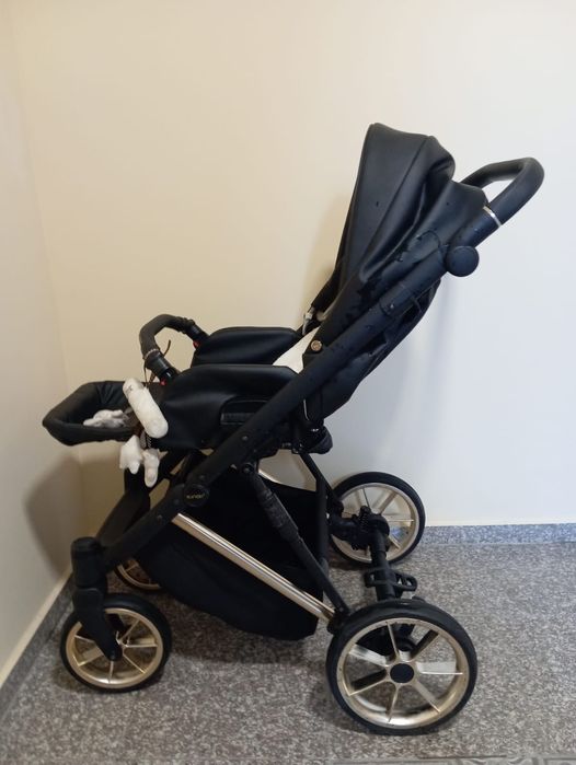 Бебешка количка 3 в 1 Kunert Ivento Eco Black Pearl