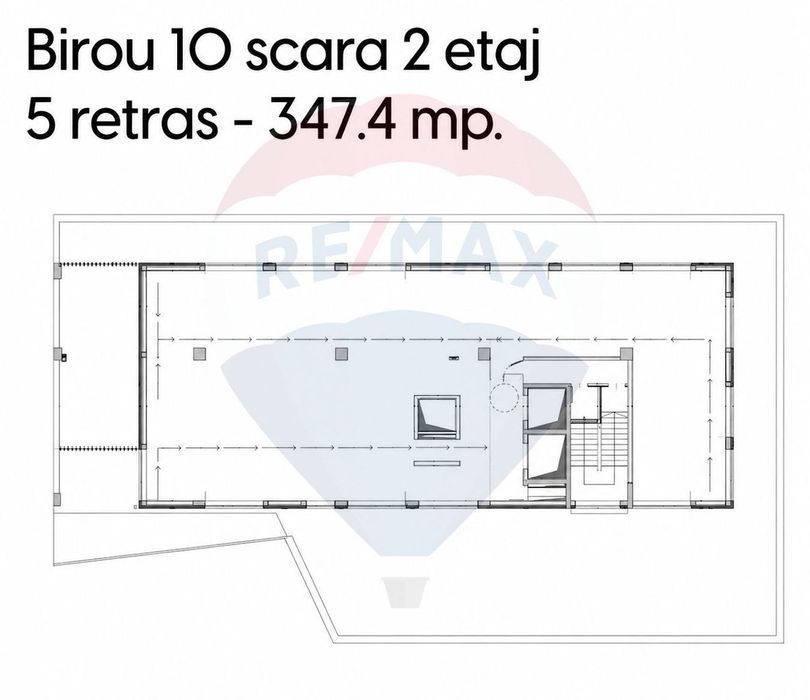 Spațiu de birouri spre vânzare cu terasă - Mănăstur