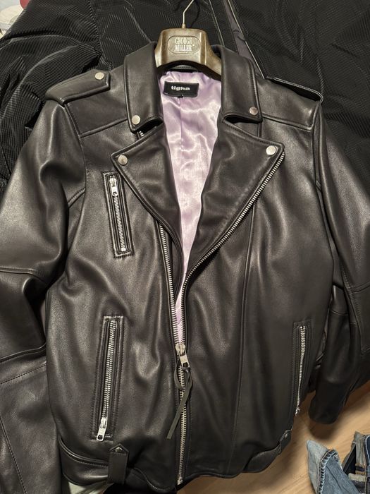 Geaca piele naturala noua Tigha