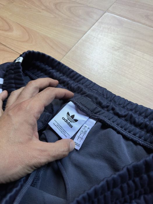 Pantaloni track pants joggers Adidas Originals Beckenbauer straight legg pintuck seams poliester