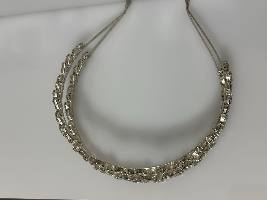 Корона ,ТИАРА ЗА КОСА С КАМЪНИ - СВАТБЕНА, годеж ,къна