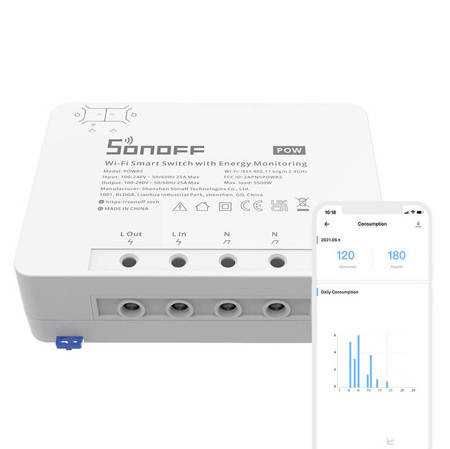 Sonoff Releu inteligent wireless de mare putere SONOFF POWR3
