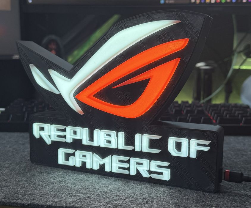 Logo Asus Rog Cu Led