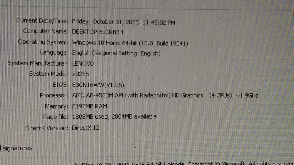 Laptop Lenovo G505S gaming, cu 8 si 1000Gb de RAM/ROM, cu win 10