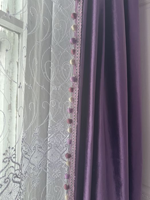 Продам тюль со шторами