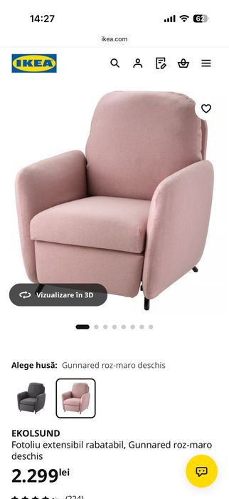 Vand foltoliu Rabatabil Ikea