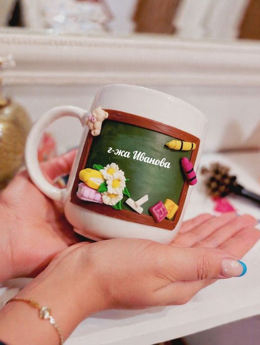 Тематични чаши от полимерна глина