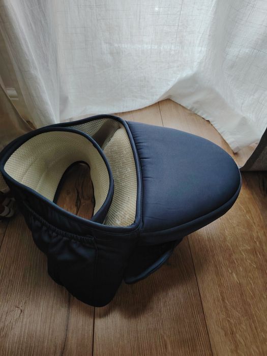 Marsupiu/scaun port bebe albastru  cu centura