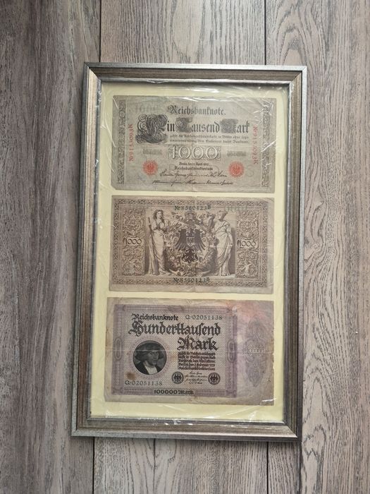 Панно - картина   на стену " Рейхсмарки "