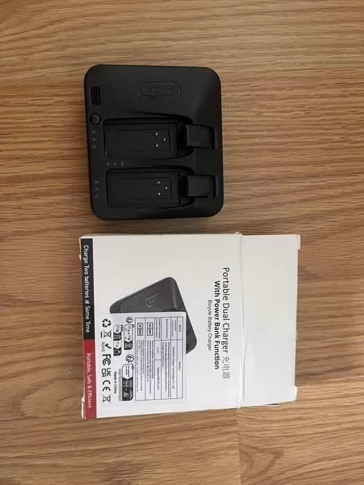 Двойно преносимо зарядно за батерии на електрически велосипед (E-bike) + Power Bank функция