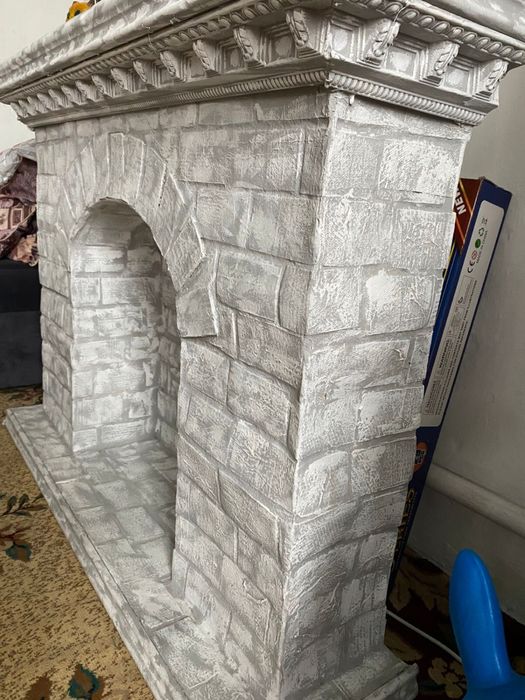 Камин рубчной работы