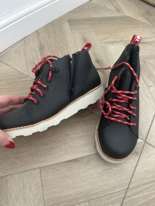 Ghete Clarks pentru baieti, noi, negru, nepurtati, marimea 35