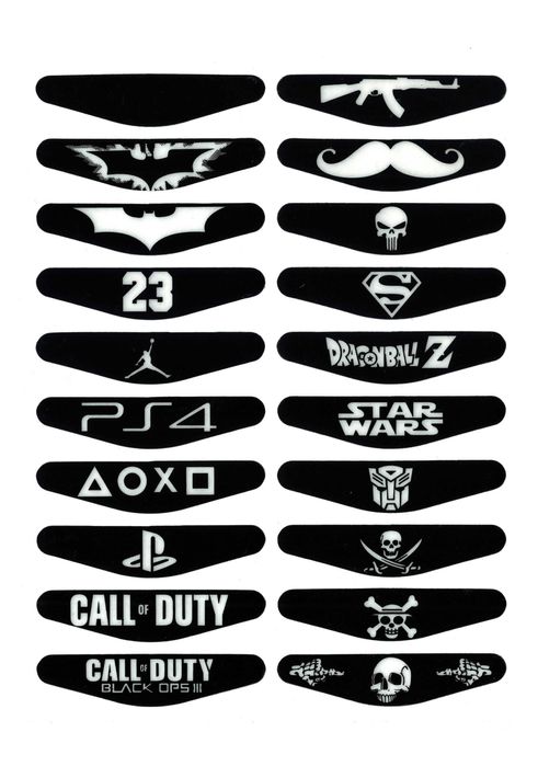 Наклейки для геймпада PS4