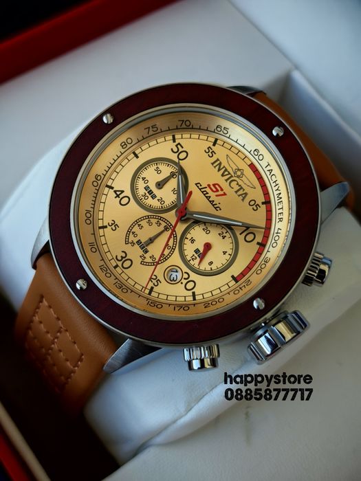 INVICTA S1 Rally Classic Brown 49 mm, Инвикта нов ръчен часовник