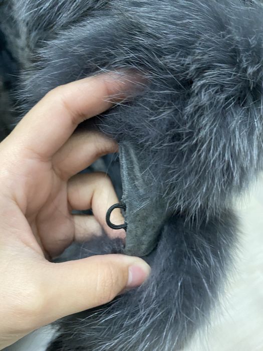 Продам песцовую шубу в графитовом цвете