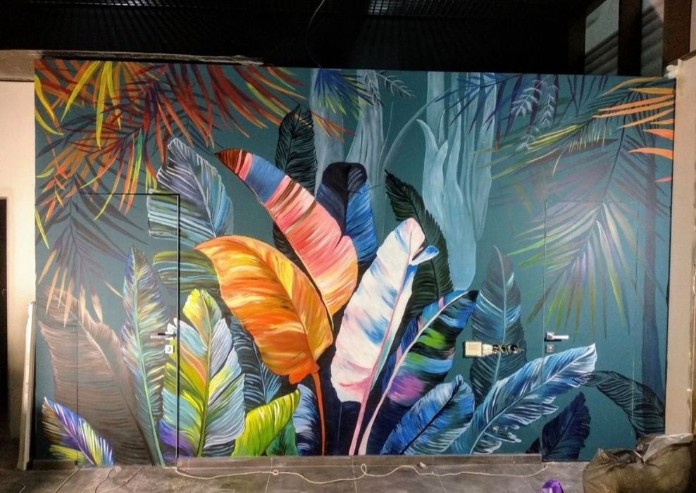 Роспись барельеф картины художники фактура декор стен и потолков rasm