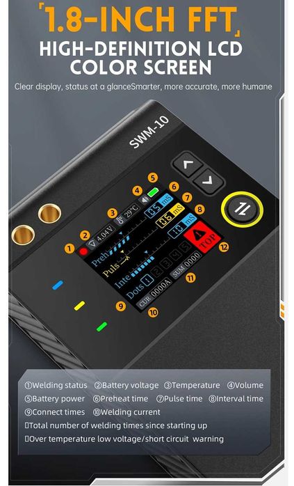Mini aparat de sudura in puncte acumulatori baterii Fnirsi SWM 10