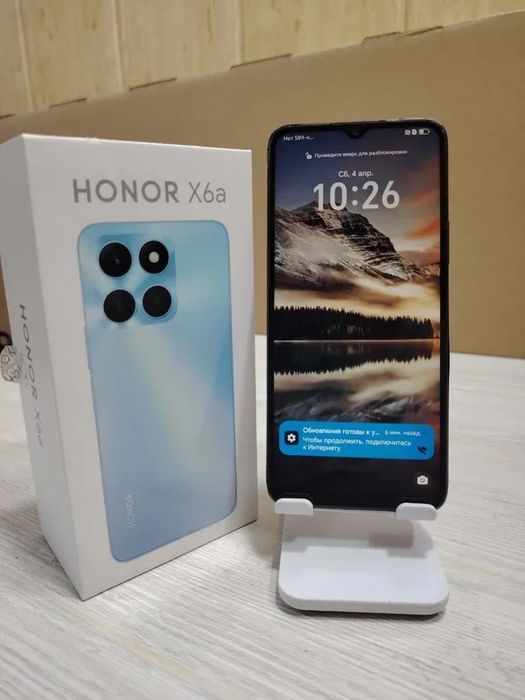 HONOR x6a, 4/128, голубой, в идеале