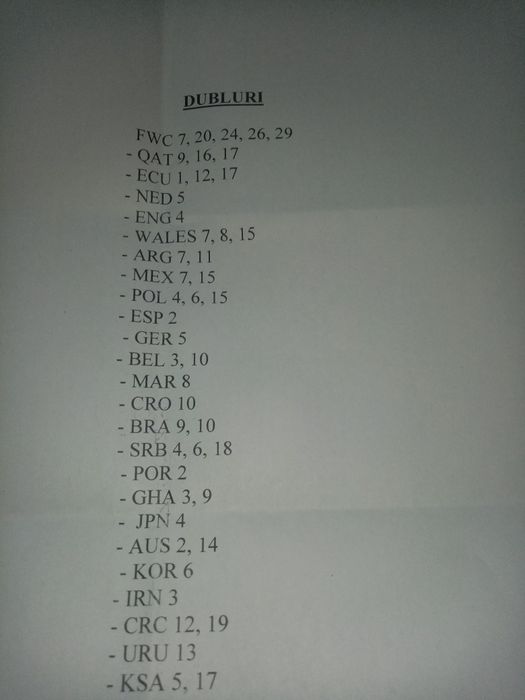 Vand stikere panini word cup 2022