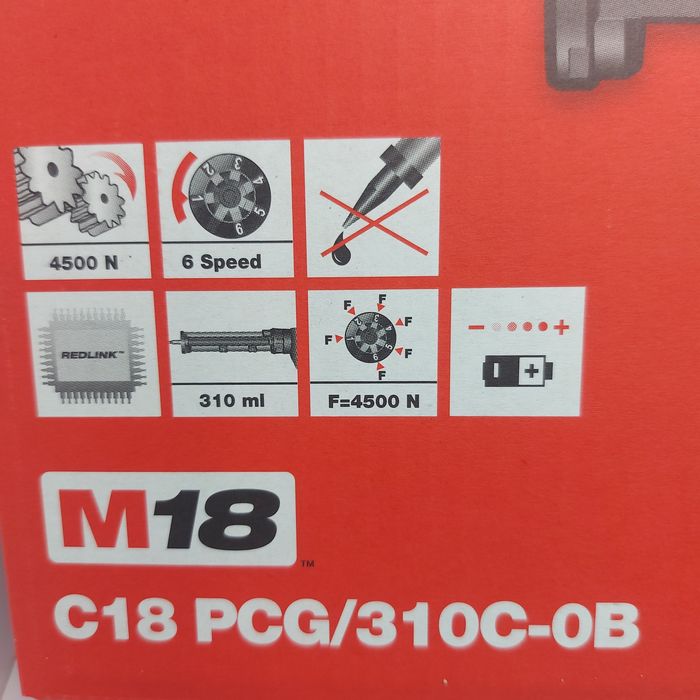 Акумулаторен пистолет за силикон Milwaukee C18 PCG/310C