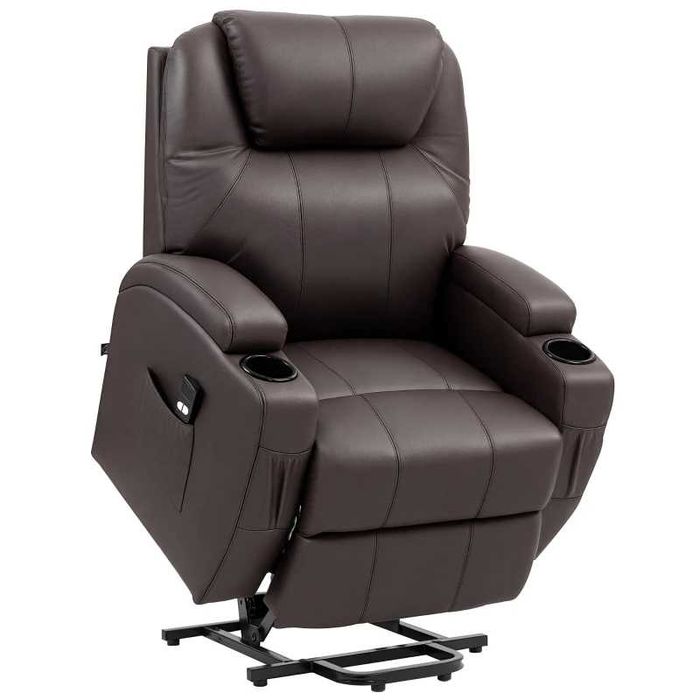 Повдигащ се стол HOMCOM с регулируема облегалка, асистент за повдигане