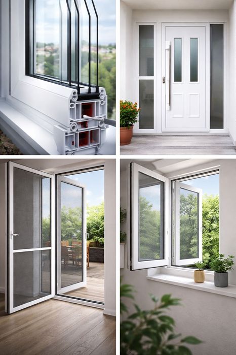 Usi si ferestre PVC/ termopan si aluminiu