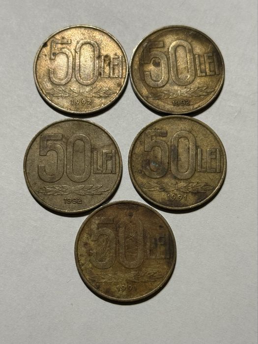 Monede - 50 de lei - 1991-1992