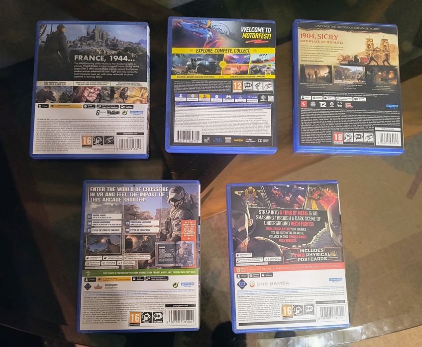Продавам 5 бр PS5 игри