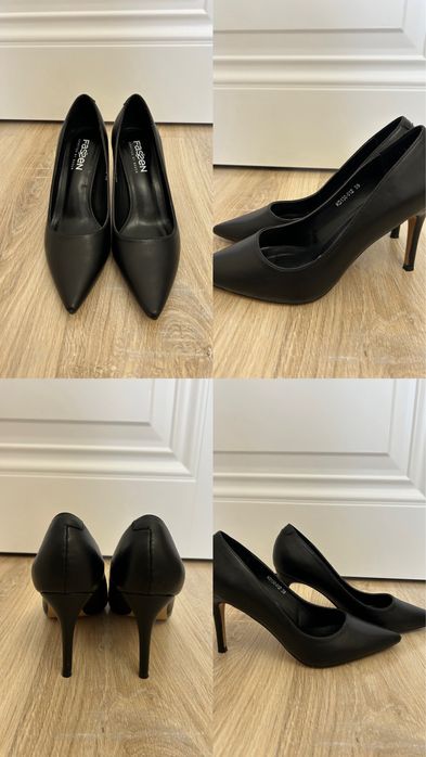 Классические остроносые туфли 39р