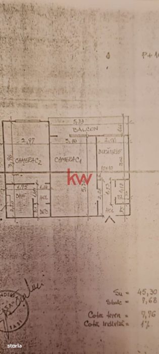 Apartament cu 2 camere semidecomandat renovat, in Tatarasi, cu 2 camer